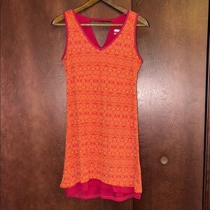 Marmot Orange and Pink Sleeveless Dress